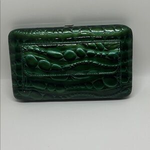 Cool Green 7in long Embossed Wallet